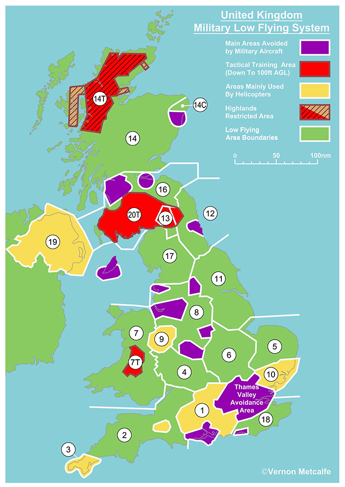 UK Low Flying System Map
