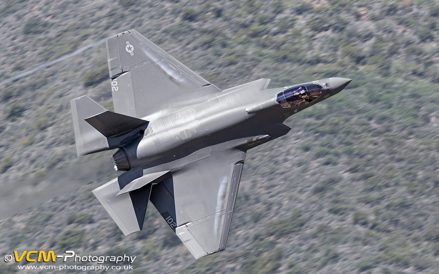 F-35C low-level through Kern River Valley