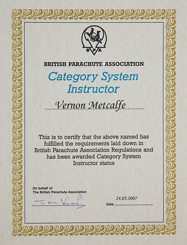 VCM BPA CSI Certificate