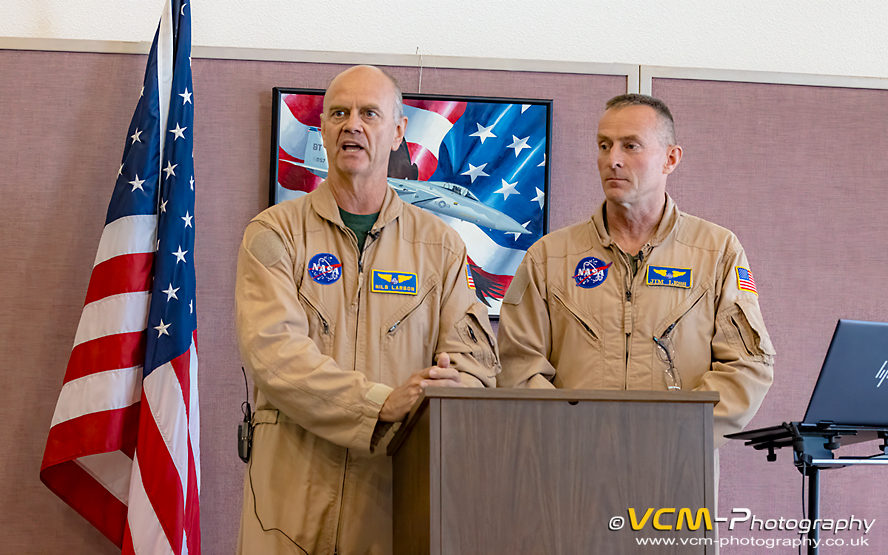 NASA test pilots David Nils Larsen and James L. Less