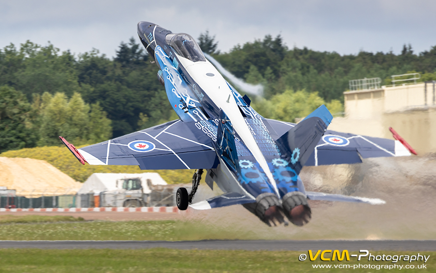 Candian CF-188 Hornet take-off at RIAT 2024