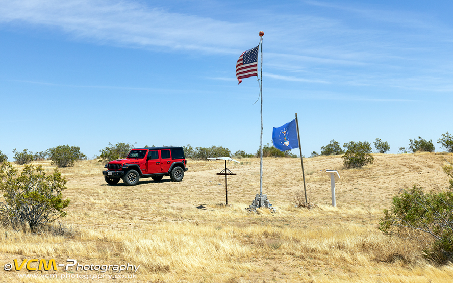 Glen Edwards memorial and YB-49 crash site